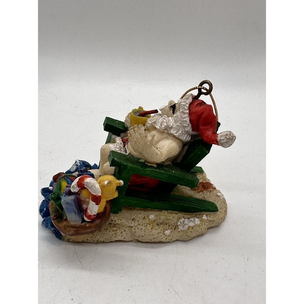 Seaside Santa by ERCO Beach Santa Ornament Sunglasses Florida Coastal‎ - Picture 3 of 7
